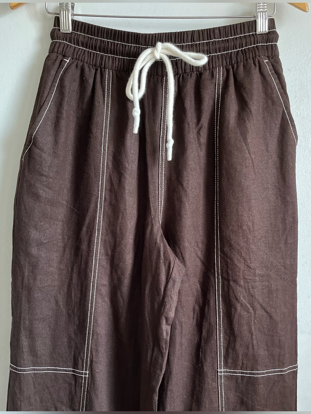 CHALME Australia Linen Blend Relaxed Leg Pant - Picture 9 of 15
